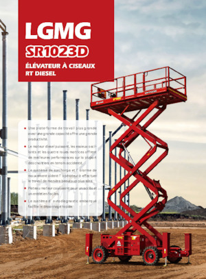 Plataformas de tijeras de ruedas LGMG  SR1023D