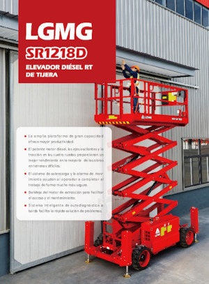 Plataformas de tijeras de ruedas LGMG  SR1218D