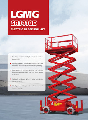 Plataformas de tijeras de ruedas LGMG  SR1418E 