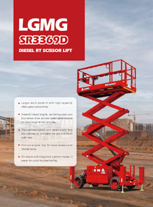 Plataformas de tijeras de ruedas LGMG  SR3369D