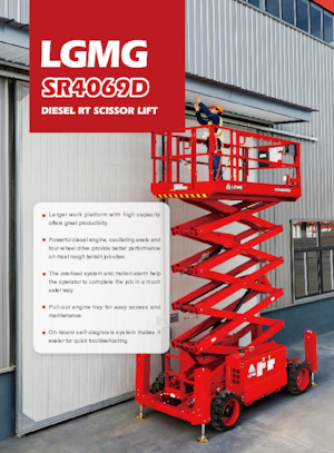 Plataformas de tijeras de ruedas LGMG  SR4069D