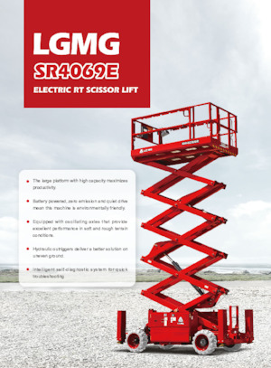 Plataformas de tijeras de ruedas LGMG  SR4069E