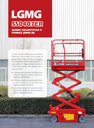 Plataformas de tijeras de ruedas LGMG  SS0407ER 