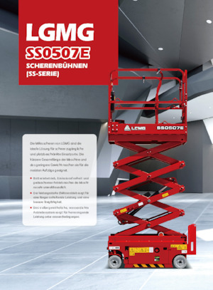 Plataformas de tijeras de ruedas LGMG  SS0507E 