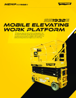 Plataformas de tijeras de ruedas Pettibone SS1932E