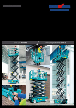 Plataformas de tijeras de ruedas Sunward SWSL 1412 HD