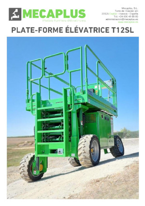 Plataformas de tijeras de ruedas Mecaplús T12SL