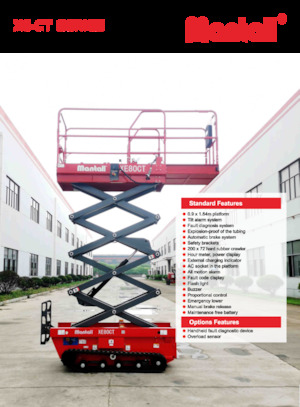 Plataformas de tijeras de ruedas Mantall XE60CT
