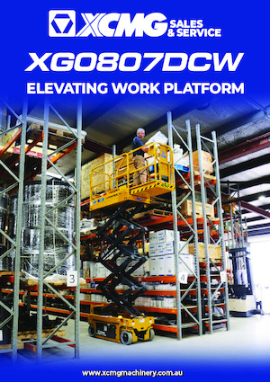 Plataformas de tijeras de ruedas XCMG XG0807DCW