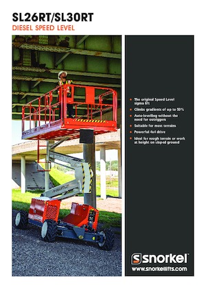 Plataformas de tijeras de ruedas Snorkel SL26RT