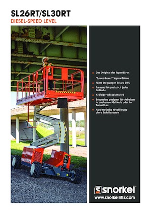 Plataformas de tijeras de ruedas Snorkel SL26RT