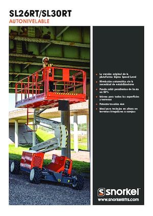 Plataformas de tijeras de ruedas Snorkel SL26RT