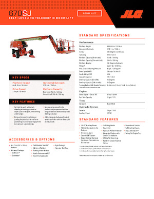 Plataformas telescópicas de ruedas JLG 670SJ