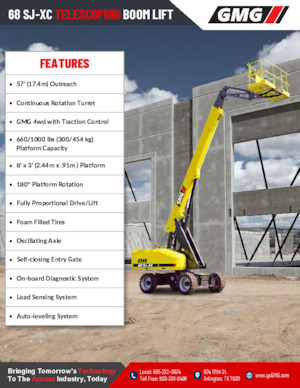 Plataformas telescópicas de ruedas GMG 68 SJ-XC 