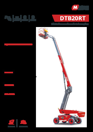 Plataformas telescópicas de ruedas MAGNI DTB20RT