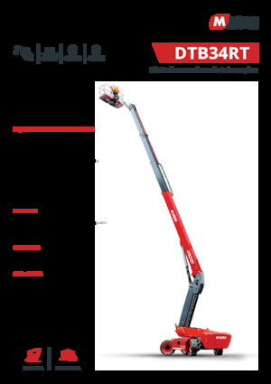 Plataformas telescópicas de ruedas MAGNI DTB34RT