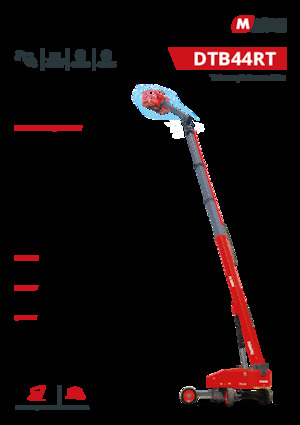 Plataformas telescópicas de ruedas MAGNI DTB44RT