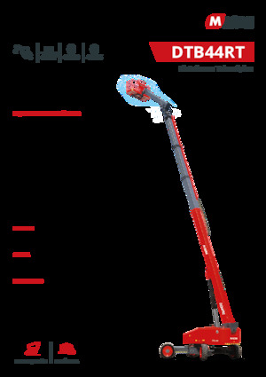 Plataformas telescópicas de ruedas MAGNI DTB44RT