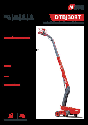 Plataformas telescópicas de ruedas MAGNI DTBJ30RT