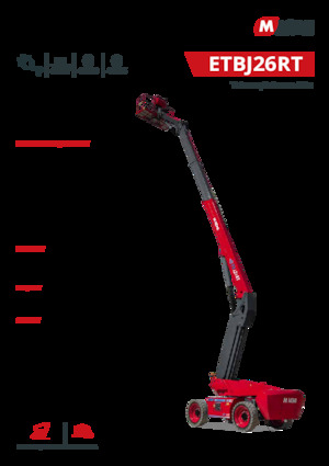 Plataformas telescópicas de ruedas MAGNI ETBJ26RT