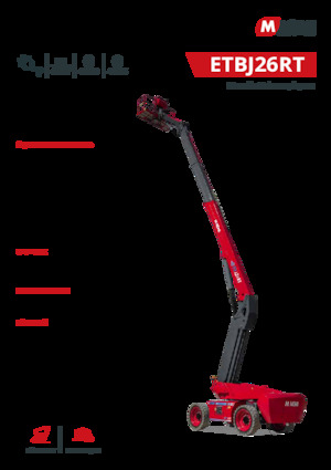 Plataformas telescópicas de ruedas MAGNI ETBJ26RT
