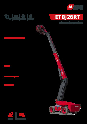 Plataformas telescópicas de ruedas MAGNI ETBJ26RT