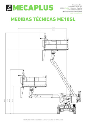 Plataformas telescópicas de ruedas Mecaplús ME10SL