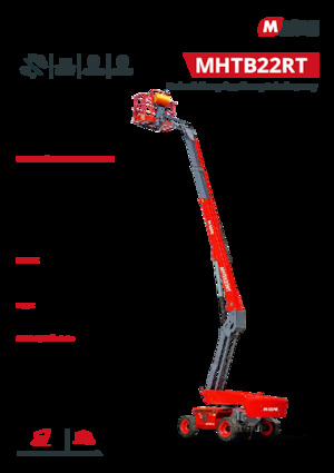 Plataformas telescópicas de ruedas MAGNI MHTB22RT