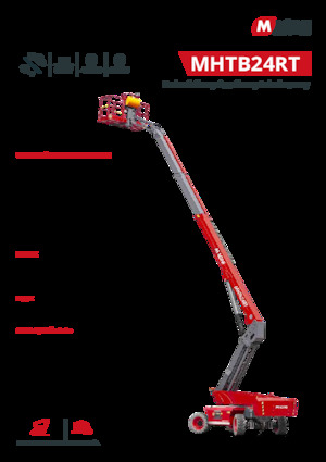 Plataformas telescópicas de ruedas MAGNI MHTB24RT