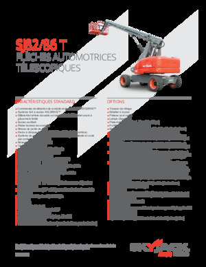Plataformas telescópicas de ruedas Skyjack SJ 86 T