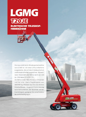 Plataformas telescópicas de ruedas LGMG  T20JE