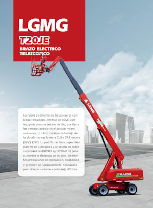 Plataformas telescópicas de ruedas LGMG  T20JE