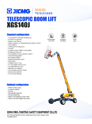 Plataformas telescópicas de ruedas XCMG XGS140J