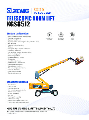 Plataformas telescópicas de ruedas XCMG XGS85J2