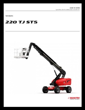 Plataformas telescópicas de ruedas Manitou 220 TJ