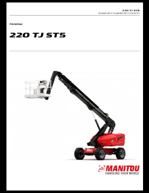 Plataformas telescópicas de ruedas Manitou 220 TJ ST5