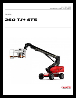 Plataformas telescópicas de ruedas Manitou 260 TJ+ ST3A