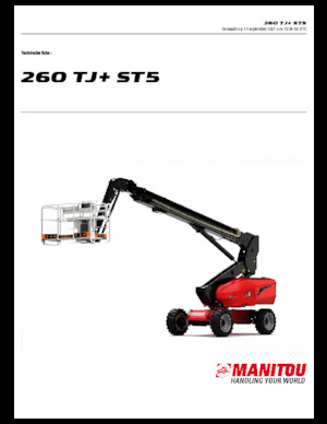 Plataformas telescópicas de ruedas Manitou 260 TJ+ ST5