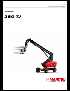 Plataformas telescópicas de ruedas Manitou 280 TJ