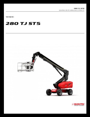 Plataformas telescópicas de ruedas Manitou 280 TJ ST5