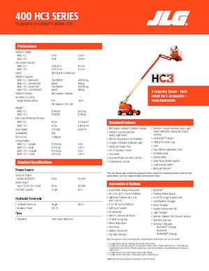 Plataformas telescópicas de ruedas JLG 460SJ HC3