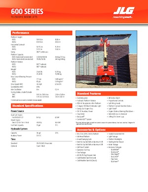 Plataformas telescópicas de ruedas JLG 600SJ