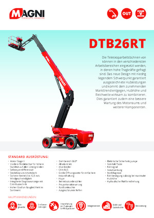 Plataformas telescópicas de ruedas MAGNI DTB26RT