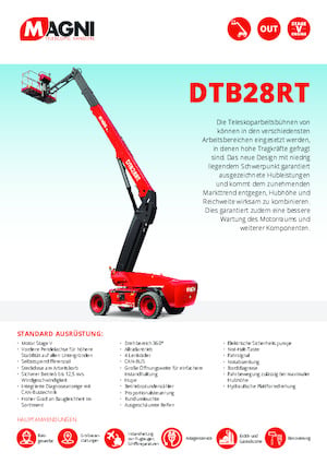 Plataformas telescópicas de ruedas MAGNI DTB28RT