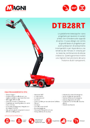 Plataformas telescópicas de ruedas MAGNI DTB28RT