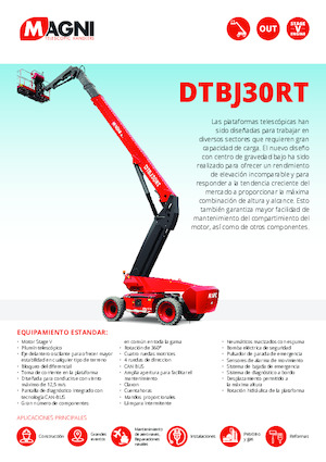Plataformas telescópicas de ruedas MAGNI DTBJ30RT