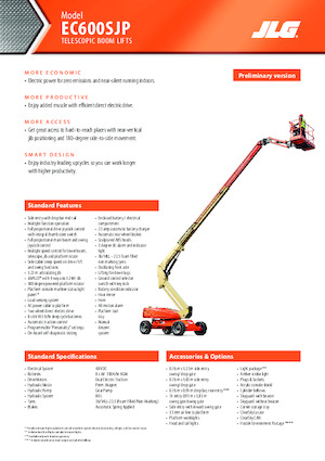 Plataformas telescópicas de ruedas JLG EC600SJP