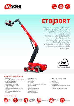 Plataformas telescópicas de ruedas MAGNI ETBJ30RT