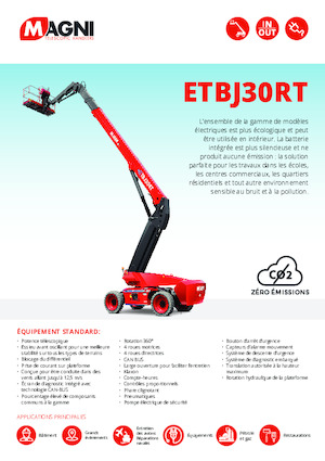 Plataformas telescópicas de ruedas MAGNI ETBJ30RT