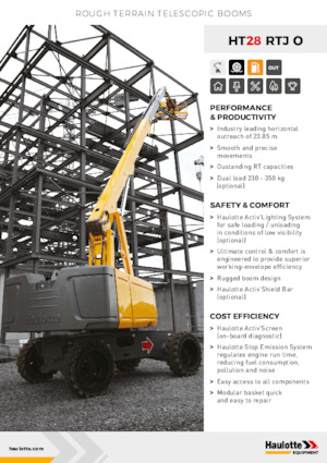 Plataformas telescópicas de ruedas Haulotte HT28 RTJ O